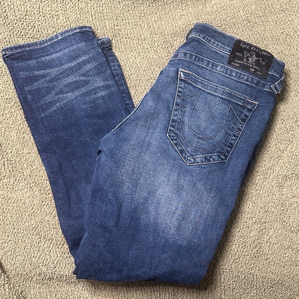 True Religion Men's Indigo Relaxed Jeans